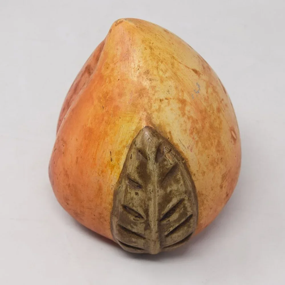 Oversized Peach Statue Fruit Decor Nature Large MCM Cottagecore Farmhouse Granny - Picture 9 of 16